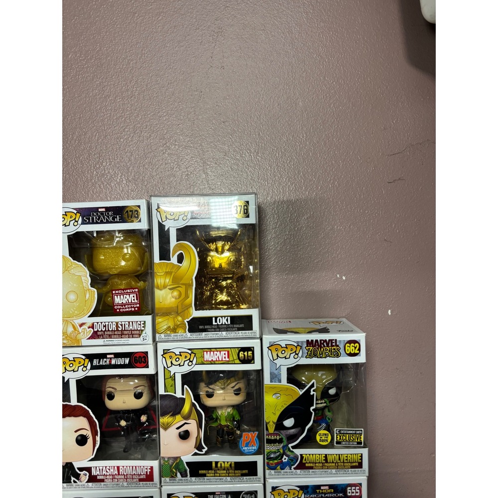 Marvel Funko Pop Lot of 19 Loki Spider-Punk Stan Lee Iron Man Black Panther MCU - Picture 3 of 5